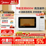 美的（Midea）变频小清新微波炉 液晶屏幕 磨砂面板 小型20L家用 匠心工艺（PM2002）