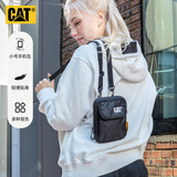 卡特（CAT）单肩包皮带包两用斜挎包小包便携潮迷你手机包男女 黑 83708运动