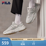 斐乐（FILA）跑步鞋老爹鞋男鞋FILA MARSⅡ火星二代情侣款复古运动鞋休闲鞋 南极灰/雾灰-AN-F12M141116F 42.5