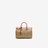 博柏利（BURBERRY）【礼物】女包 中号格纹保龄球包 手提包