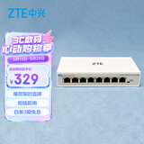 中兴（ZTE）8口全2.5G网口以太网交换机 企业级交换器 监控网络网线分线器 分流器 ZXSLC LUMA008
