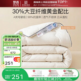 梦洁家纺燃梦30%纤维大豆被芯A类抗菌冬被加厚被填充物约2900g 220*240cm