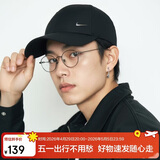 耐克NIKE运动配饰男女太阳帽棒球帽CLUB CAP速干帽子FB5372-010黑S/M