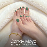 CandyMoyo无毒健康免烤速干指甲油美甲不可撕拉不掉色持久 苔痕绿