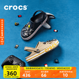 CROCS卡骆驰贝雅卡骆班洞洞鞋轻便耐磨拖鞋一脚蹬休闲鞋|205089 深蓝/辣椒红-4CC 36 /37(220mm)