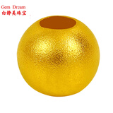 白静美珠宝黄金串珠配饰足金999硬金金珠配珠隔珠路路通散珠中秋节礼物 3mm特供金珠一颗