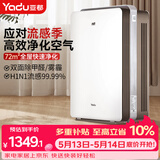 亚都（YADU）空气净化器 办公室家用净化器 除甲醛细菌雾霾过敏源流感 KJ600G-S5Pro
