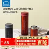 乐扣乐扣（LOCK&LOCK）不锈钢纤巧便携保温杯茶水杯车载商务杯子200ml红色LHC550