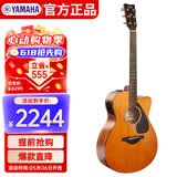 雅马哈（YAMAHA）FSX800C VN北美型号实木单板初学者电箱民谣吉他40英寸吉它复古色