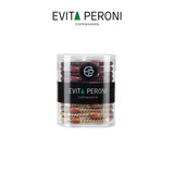依慧达（Evita Peroni ）细款高弹皮筋儿童高马尾盘发头绳彩色发绳发饰 橘棕色系(双色)