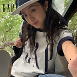 盖璞（GAP）男女装2026春季经典款纯棉印花logo圆领短袖T恤宽松上衣725624