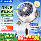 格力（GREE）电风扇家用空气循环扇智能语音遥控落地扇负离子直流变频电扇节能轻音摇头换气扇 FXDZ-2305Bvg5