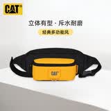 卡特（CAT）腰包胸包斜挎包骑行运动手机多口袋小包大容黄84577礼物