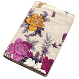 妙麦乐棉斜纹老式床单加厚国民被单上海传统床单 单双人棉单件印花 玉色(杏黄) 195x220cm/1.5米床