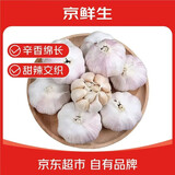 京鲜生河南杞县大蒜带皮新鲜干蒜 净重2斤单果5-5.5cm 源头直发包邮