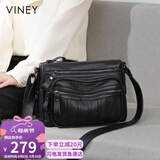 viney包包女包牛皮斜挎妈妈包中老年轻奢单肩生日母亲节礼物实用送妈妈