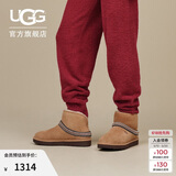 UGG冬季女士舒适保暖休闲经典迷你短靴雪地靴1158262CHE|栗色37