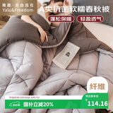雅鹿·自由自在A类被子秋冬天季棉被芯单双人宿舍学生8斤200x230cm 古典灰