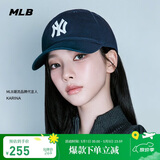 MLB帽子男女款棒球帽软顶鸭舌帽运动帽KARINA同款3ACP6601N-50NYS-F