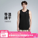 耐克NIKE男 运动背心 圆领无袖 柔软舒适 DV9322-010 黑2XL