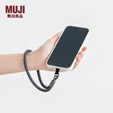 MUJI MUJI 含有再生聚酯 手腕挂绳 短款防丢绳 手机绳 手机链 手机壳挂绳 多巴胺 深灰色
