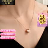法蔻（farcoko）小蛮腰项链女欧美锁骨链气质简约吊坠生日礼物送女友 真钻小蛮腰