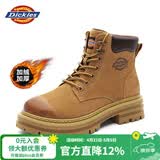 Dickies男士马丁靴高帮时尚男靴工装靴情侣靴男 土黄-加绒 45-男款