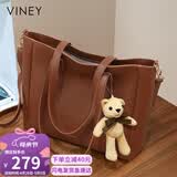 viney牛皮包包女包大容量托特包轻奢斜挎单肩生日母亲节礼物实用送妈妈