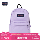 JANSPORT杰斯伯书包轻便双肩包男女旅行包简约背包电脑包学生校园 4QUE5M9暮山紫/风信紫-隔层+侧袋