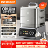 苏泊尔（SUPOR）0涂层不锈钢电蒸锅 炖蒸煮一体电煮锅 电火锅家用多功能锅 可拆洗电热锅19L 蒸美味Pro ZN32FC1013