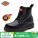 Dickies男士马丁靴百搭帅气长筒靴英伦风男靴 黑色-加绒 40