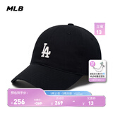 MLB官方 KARINA同款男女时尚百搭软顶棒球帽遮阳帽户外春夏CP77 洛杉矶道奇队/黑色 均码
