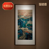 铜师傅 手工錾刻 铜雕画《鸿运连绵》客厅书房玄关装饰画 背景画