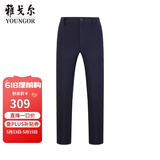 雅戈尔（YOUNGOR）休闲裤男DP棉免烫不易皱裤子自然垂顺易打理新品 VCDP329979FWB藏青色 33 82A