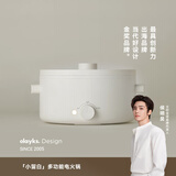 olayks立时 电煮锅电热锅小电锅宿舍泡面小火锅多功能锅煎炒煮炸一体多用途电热锅 2L
