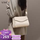 viney牛皮包包女包品牌斜挎枕头包轻奢单肩包生日母亲节礼物实用送妈妈