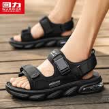 回力(Warrior)凉鞋 男鞋夏季透气运动休闲户外沙滩凉鞋子男1573黑色39
