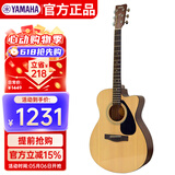 雅马哈（YAMAHA）FS100C民谣吉他初学者入门男女木吉它jita乐器木吉他缺角40英寸