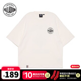 帕拉丁（PALLADIUM）运动T恤纯棉印花短袖T恤时尚百搭舒适男女同款短袖 178011-232-香草冰色 L