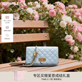 CHARLES&KEITH经典菱格链条小方单肩斜挎包包女包生日母亲节礼物CK2-70160131 Sea Salt Blue海盐蓝（新色） 小包