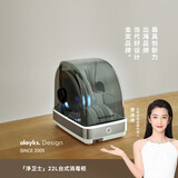 olayks立时迷你消毒柜家用小型桌面台式厨房高温烘干柜筷子餐具茶杯奶瓶婴儿宝宝消毒碗柜碗筷收纳柜 一星级 22L 陶白色-灯管杀菌-适用1-2人