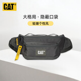 卡特（CAT）胸包手机小包潮流斜挎单肩包户外通勤防泼水男礼物煤灰84037