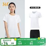 361°运动套装女夏季新款跑步休闲短袖短裤两件套母亲节662414001H-1