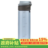 乐扣乐扣（LOCK&LOCK）一键式运动水杯塑料杯户外便携水壶带把手刻度男女杯子蓝色750ml
