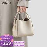 viney包包女包牛皮水桶包轻奢斜挎手提单肩包生日母亲节礼物实用送妈妈