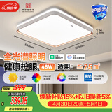 佛山照明客厅吸顶灯智控灯具简约现代LED卧室书房灯48W宇汐