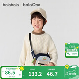 巴拉巴拉童装小童大童毛衣套头秋冬装打底衫男童女童撞色学院风潮