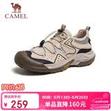 骆驼（CAMEL）踏山男士户外登山复古透气休闲低帮徒步鞋 G14M342685 杏色 41
