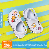 CROCS卡骆驰贝雅卡骆班儿童洞洞鞋沙滩凉鞋男童女童拖鞋/207018/207019 矿物蓝-4JQ 33 (200mm)
