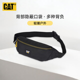卡特（CAT）腰包胸包手机包斜挎包户外轻运动单肩包挎包潮男520礼物黑83615